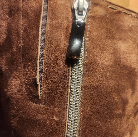 Enzo Angiolini Brown Suede Knee-High Boots - Picture 2 of 11